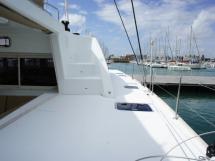 Starboard cat-walk / Steps to flybridge and steering position