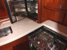 Kitchen stove and fridge