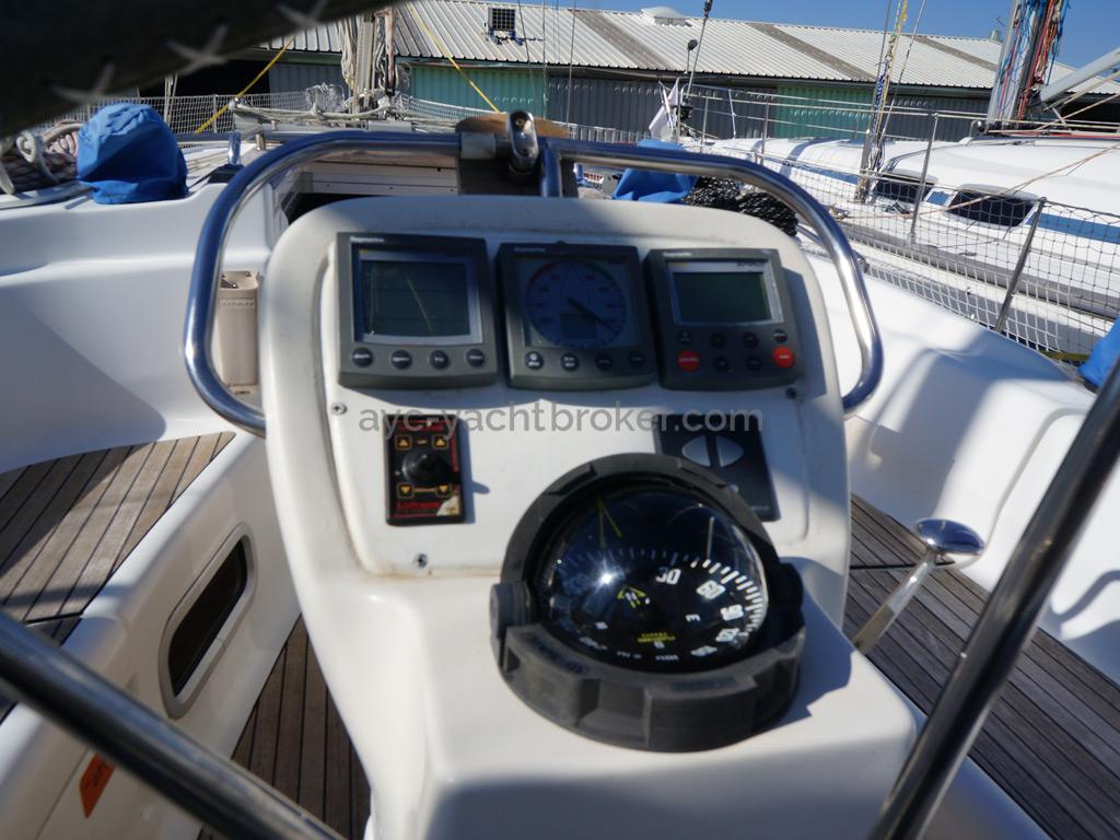 Bavaria 38 - Electronics at the steering station